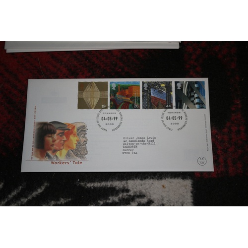 68 - Royal Mail Boxed Millennium Collection 12 First Day Covers with Plastic Covers - 1999