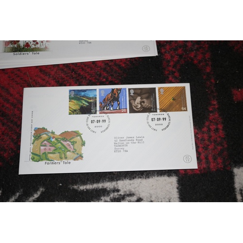 68 - Royal Mail Boxed Millennium Collection 12 First Day Covers with Plastic Covers - 1999