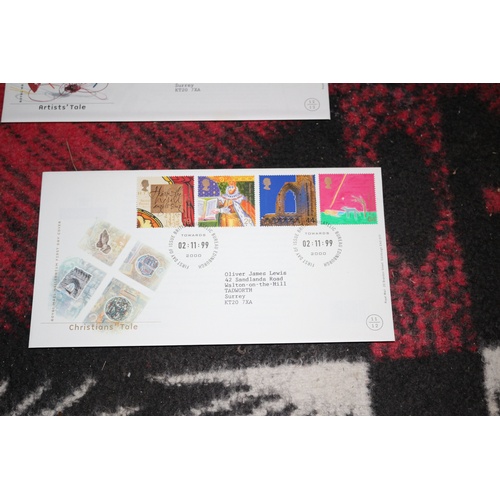 68 - Royal Mail Boxed Millennium Collection 12 First Day Covers with Plastic Covers - 1999