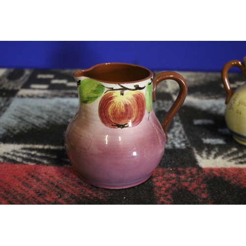 419 - 2 x Cornish Pottery Jugs