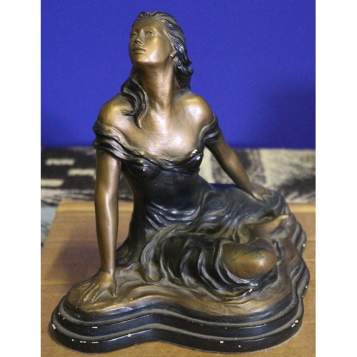 420 - Stunning Austin Sculptures Statue of a Lady Relaxing