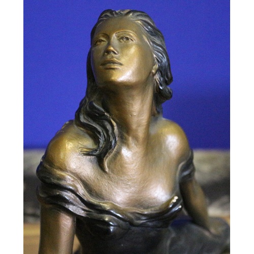 420 - Stunning Austin Sculptures Statue of a Lady Relaxing