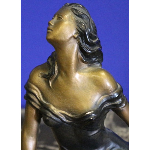 420 - Stunning Austin Sculptures Statue of a Lady Relaxing