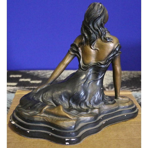 420 - Stunning Austin Sculptures Statue of a Lady Relaxing