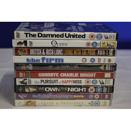 8 - Mixed Collection of 10 DVDs