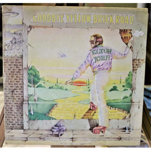 623 - Elton John - Goodbye Yellow Brick Road Yellow 2 x Discs