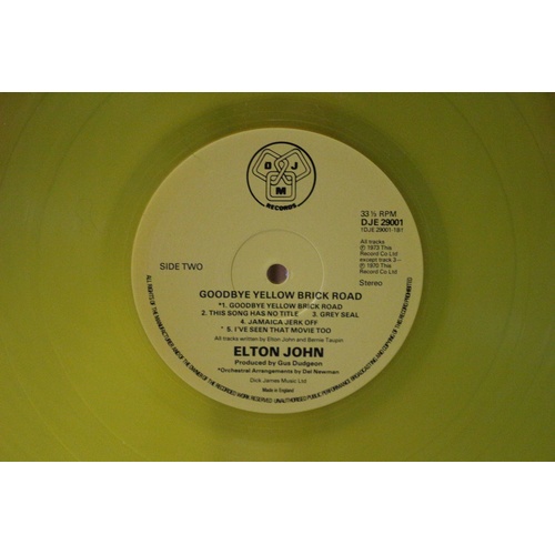 623 - Elton John - Goodbye Yellow Brick Road Yellow 2 x Discs