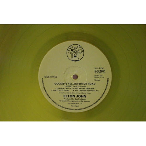 623 - Elton John - Goodbye Yellow Brick Road Yellow 2 x Discs