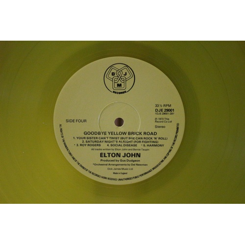 623 - Elton John - Goodbye Yellow Brick Road Yellow 2 x Discs