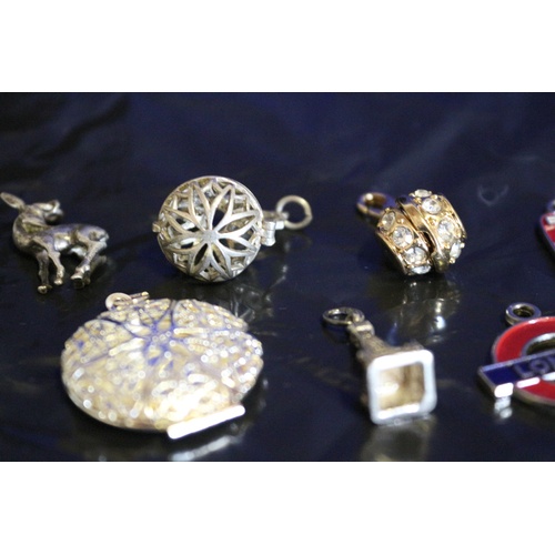 196 - A Mixed Collection of 10 Modern Charms and Pendants #2