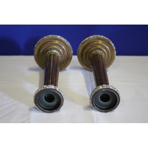 200 - Pair of Moulded Candlesticks