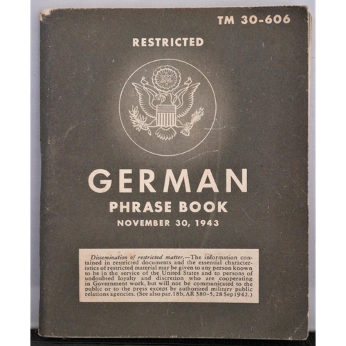 436 - WW11 Restricted German Phrase Book - November 30, 1943