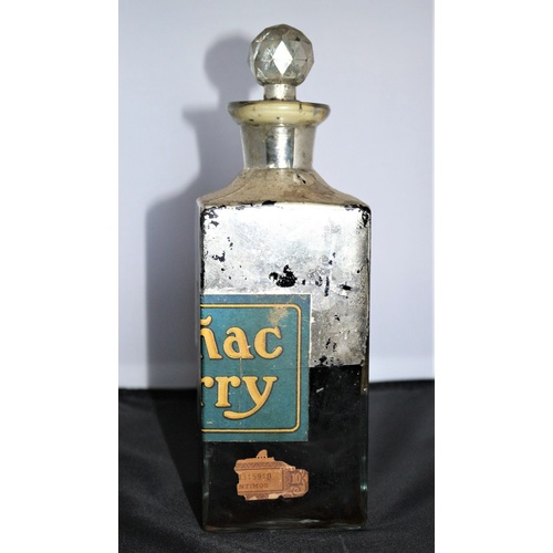 456 - Antique Decanter Style Bottle of Terrys Cognac, full and wax sealed Circa 1900