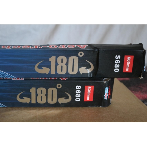 480 - 2 x Aero-Tech Wiper Blades (Different Sizes) New