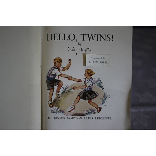 33 - Hello, Twins by Enid Blyton - Illustrations by E. Soper. This book was wrongly given credit to anoth... 