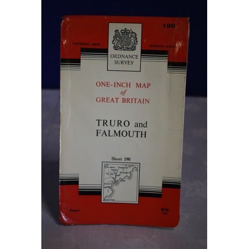 44 - Vintage Ordnance Survey 1 inch Map of Truro and Falmouth