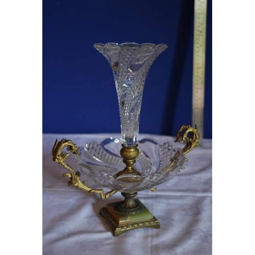 112 - Beautiful Victorian Glass Centerpiece