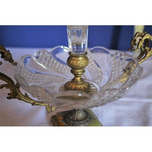 112 - Beautiful Victorian Glass Centerpiece