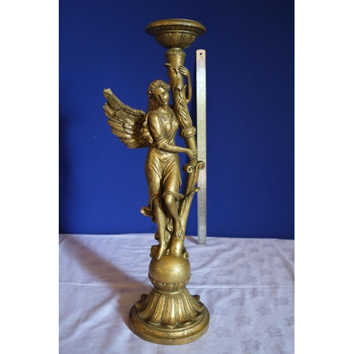 113 - Large Vintage Angel Candle Holder