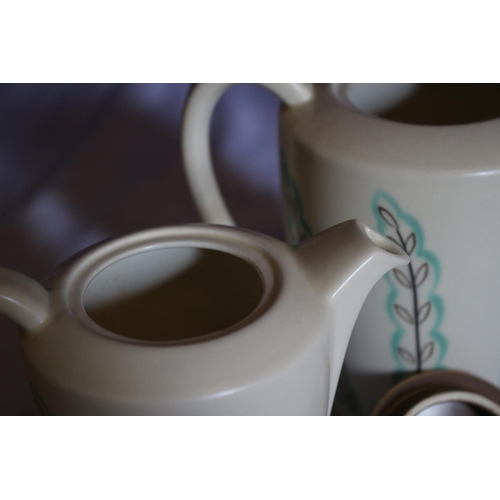 13 - Pair of Vintage Poole Pottery Teapots