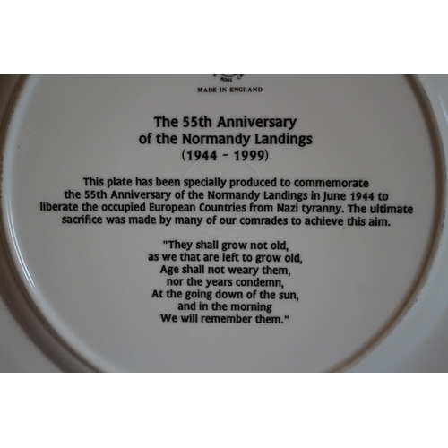 174 - Fine Bone China Plate by Edwardian - 55th Anniversary of the Normandy Landings