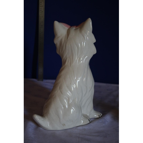 190 - Staffordshire Pottery Styled Large Fire Side   Dog