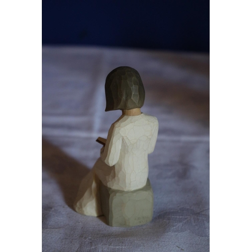 198 - Lovely Willow Tree Seated Figure - Wisdom