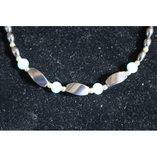 3 - Combination Set -  Necklace and Bracelet with Hematite