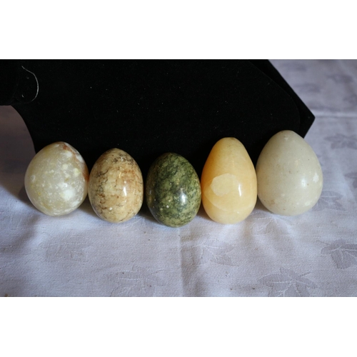 30 - Collection of Vintage Marble Eggs