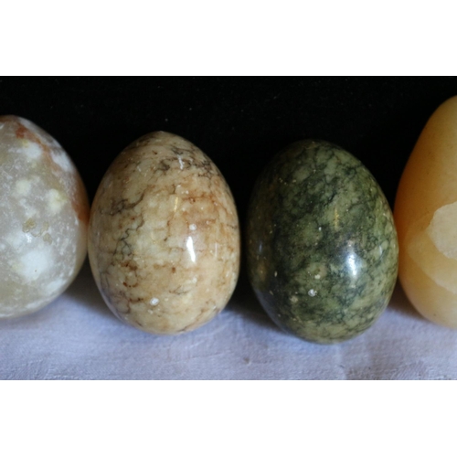 30 - Collection of Vintage Marble Eggs