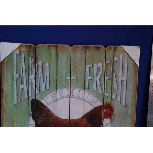 33 - Farm Fresh Eggs Wall Board