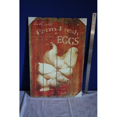 34 - Farm Fresh Eggs Wall Board #2