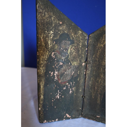 39 - Antique - 1870 - 1890, Religious Icon Fold Out Display