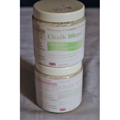 61 - 2 x Pots of Chalk Blend - Mixes with any Emulsion Paints to Make Chalk Furniture Paint