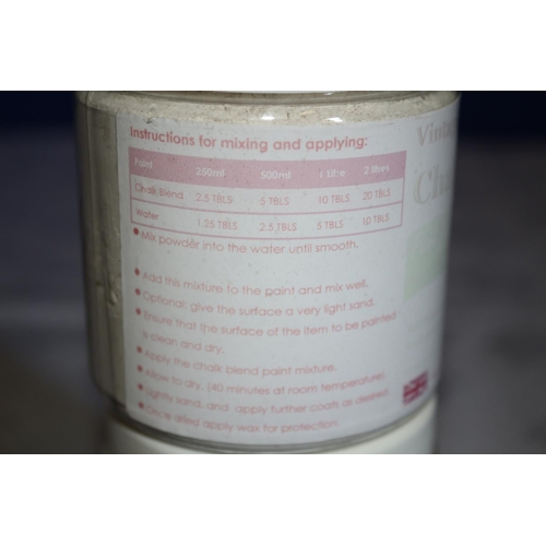 65 - 2 x Pots of Chalk Blend - Mixes with any Emulsion Paints to Make Chalk Furniture Paint