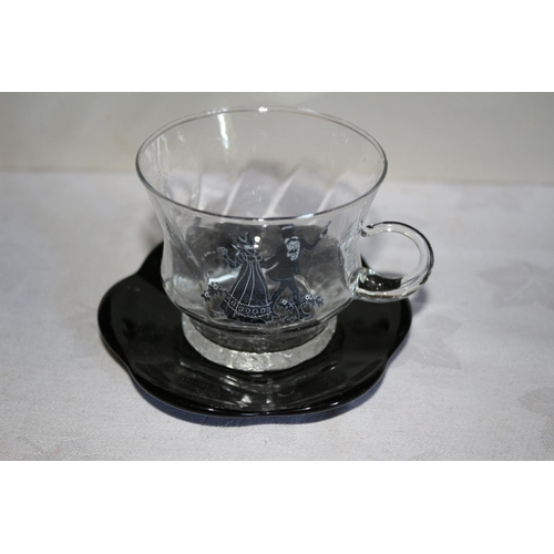 86 - Vintage Glass Gin Tea Set