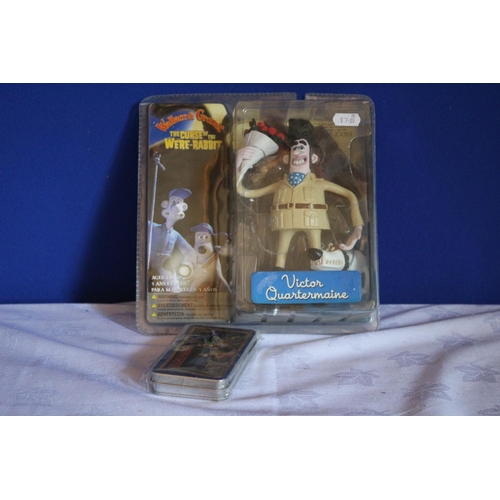 95 - Sealed Figure from Wallace & Gromit - The Curse of the Were-Wolf and a Sealed tin Depicting Chicken ... 