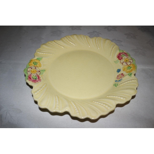 228 - Vintage Gardenia Strawberry Dish and Tri-Legged Serving Plate with Floral Design