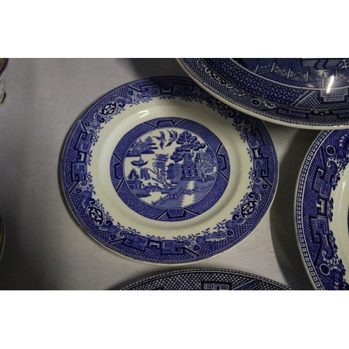 234 - Collection of Blue Willow Pattern Dishes - Mixed Age