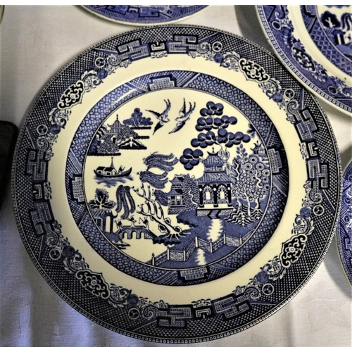 234 - Collection of Blue Willow Pattern Dishes - Mixed Age