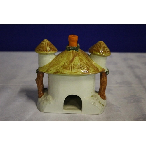 293 - Vintage Staffordshire Figural Building Incense Burner - Pastille