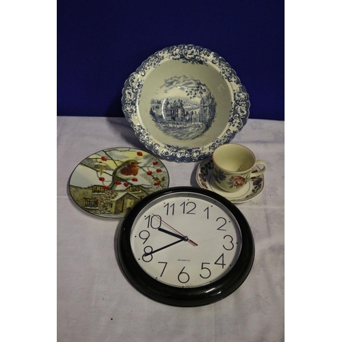 313 - Interesting Collection of Johnson Brothers Terrine Bowl, Collectors Plate, Decorative Cup and Saucer... 