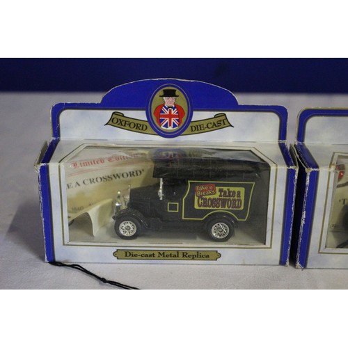 331 - Pair of Boxed  Oxford Die Cast Vans