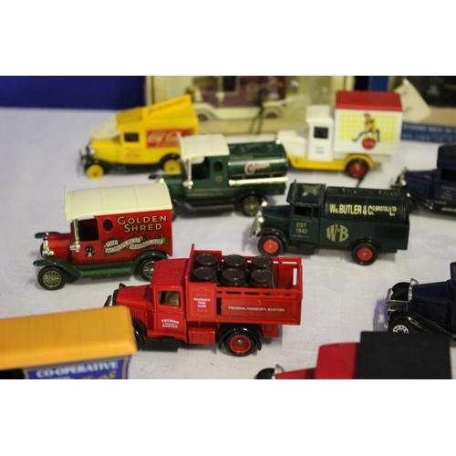 332 - Mixed Collection of 16 Model Die Cast Vans, Some in Original Boxes