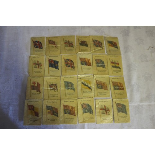 342 - Collection of 24 Kensitas Cigarettes Silk Flags from the Sought After British Empire Collection in W... 