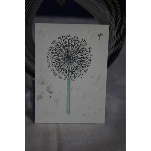 343 - Set of 3 Original Miniature Watercolours by Chris Padmore - Dandelion Clocks, In The Fullness of Tim... 