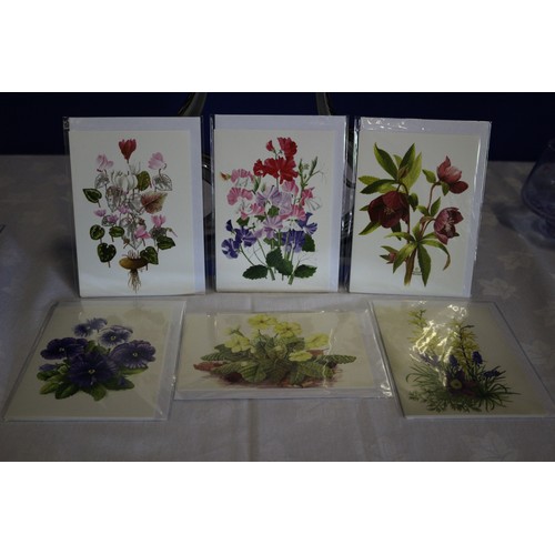 344 - Collection of 6 Cards with Envelopes Designed and Taken From the Original Watercolours by Lorna Mint... 