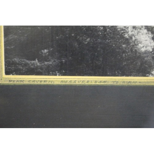 383 - Framed and Glazed Original Photograph by Julian Drake 1986 of Peak Cavern - Measureless to Man - Thi... 