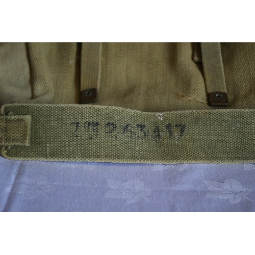 403 - Old Canvas Satchel Bag - Believed to be Army Issued