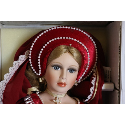 419 - Boxed, Like New, Alberon Highly Collectable Large Porcelain Doll - Jane Seymour